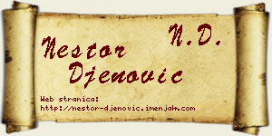 Nestor Đenović vizit kartica